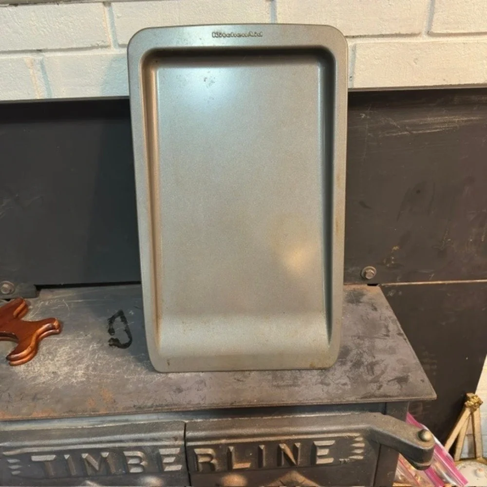 KitchenAid Baking Sheet Pan Lot 2 Farmhouse Gray Nonstick Steel 17x11